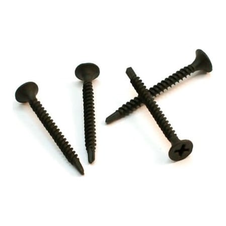 Drywall Screw, #6 X 1-1/4 In, Flat Head Phillips Drive